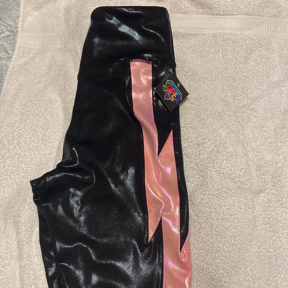 SuperFresh Pearl Black Metallic Thunder Leggings 2XL - Picture 3 of 3